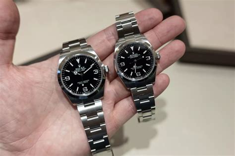 rolex explorer 36 vs 40.